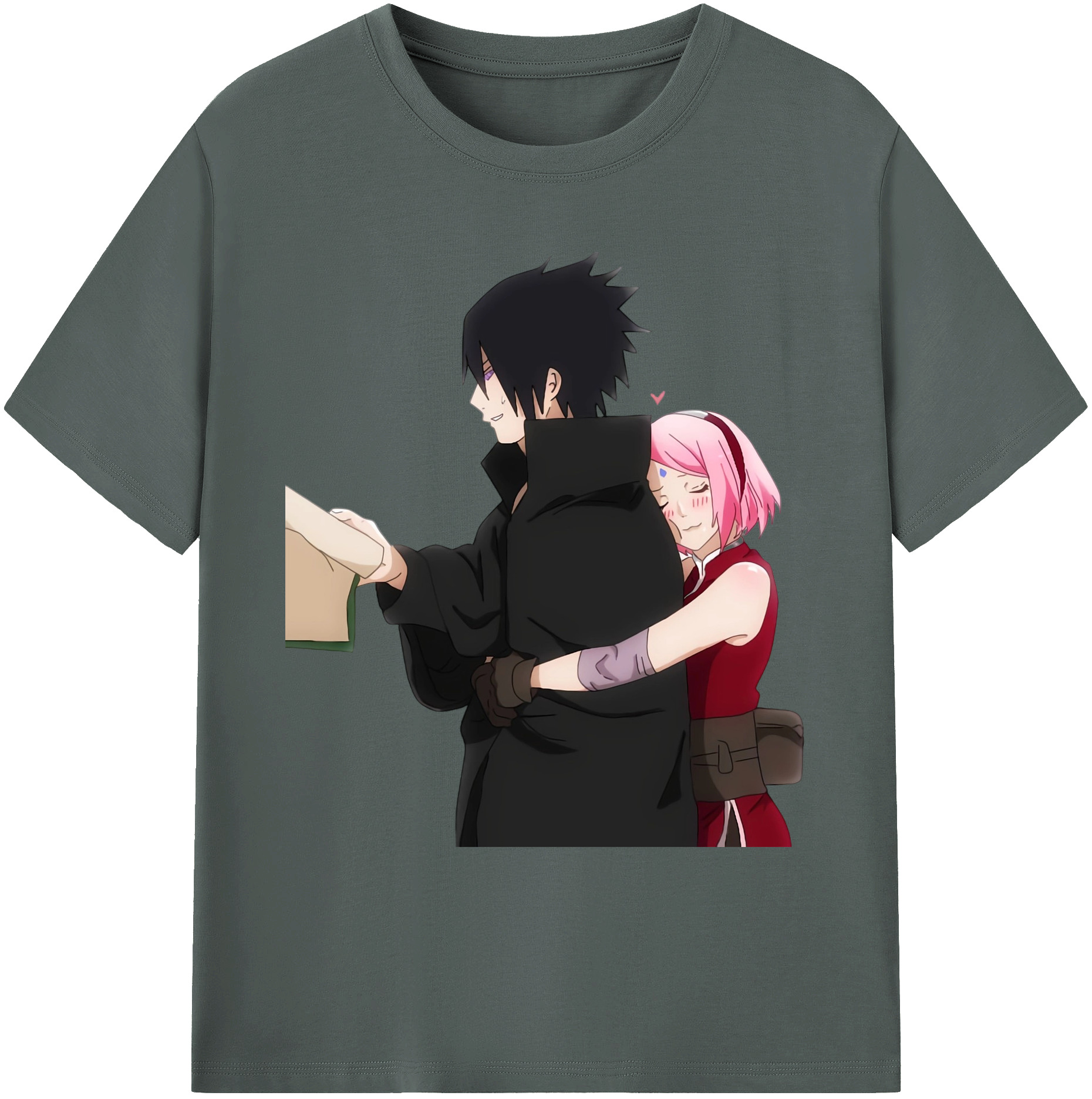 （画像用） NARUTO -ナルト- うちは サスケ Uchiha Sasuke 綿100％ メンズ半袖Tシャツ｜肌触りやわらか＆通気性
